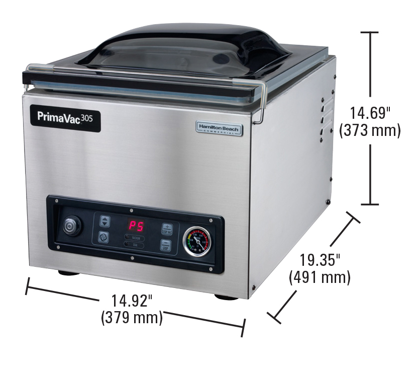 PrimaVac305 Dimensions