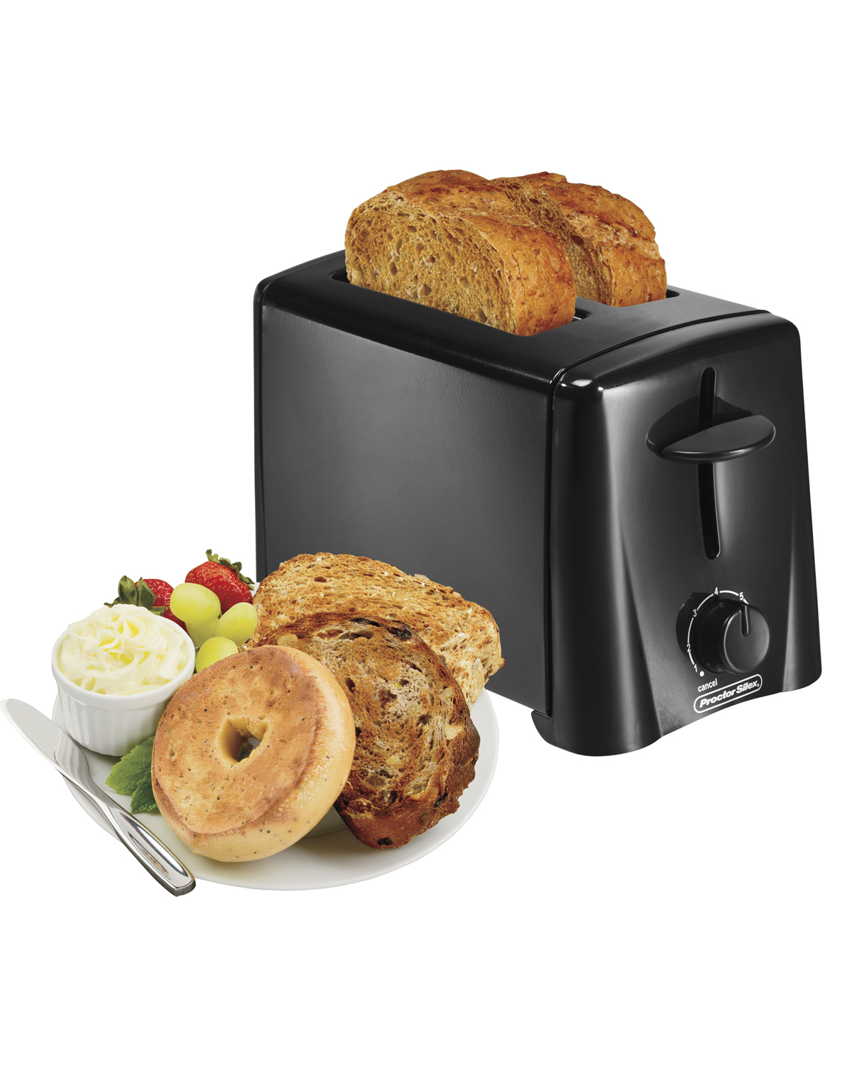 2 Slice Toaster-Black